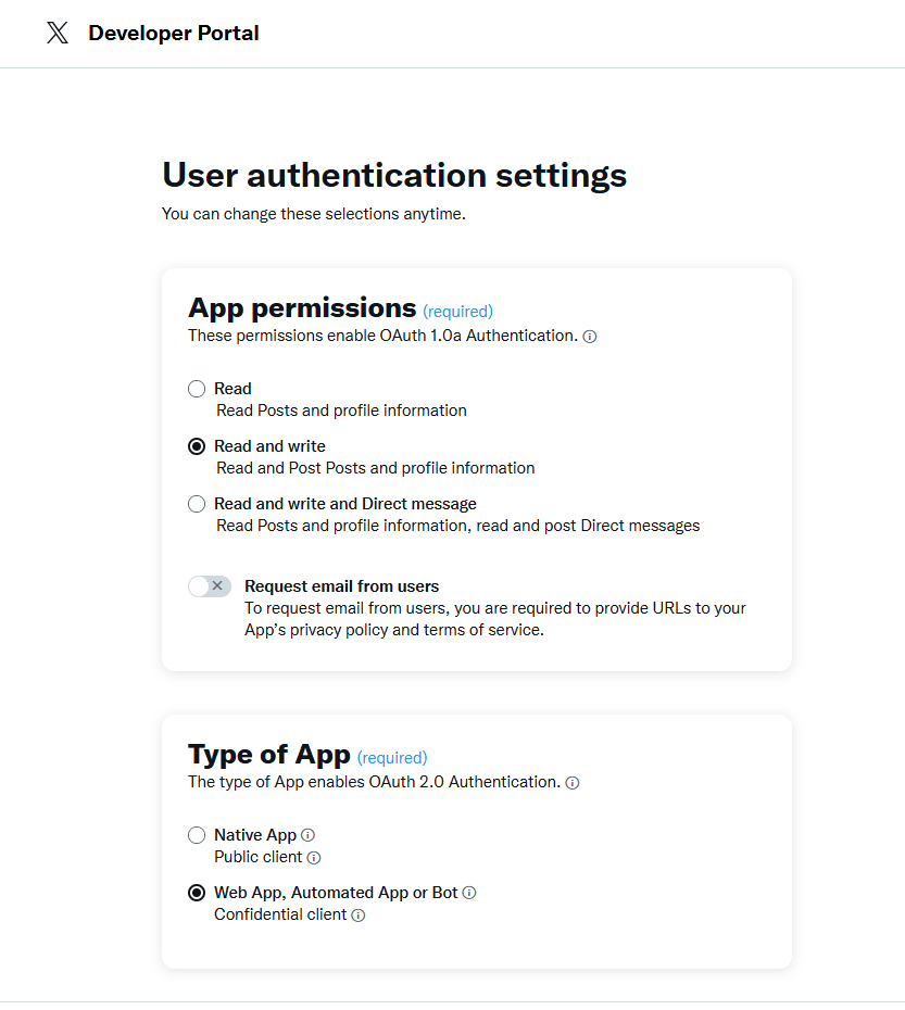 TwitterAPIトークンなどの取得